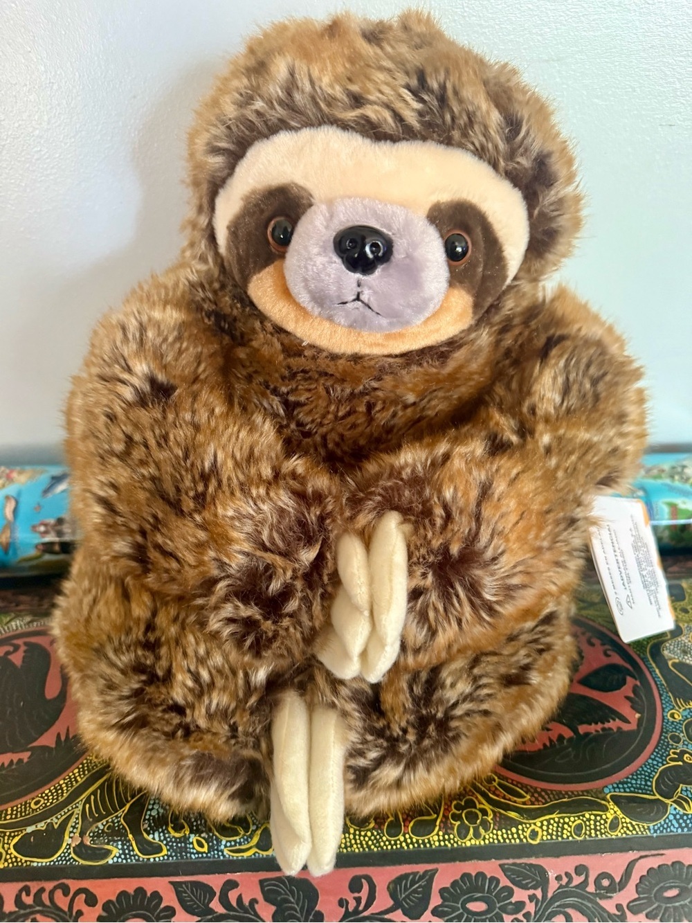 Morpho Travel Eco Toys ANTONIO THE SLOTH Plush 12" Recycled Plastic